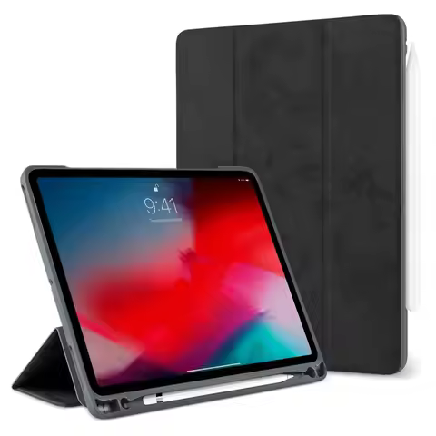 Case For iPad Pro 12.9 with Pencil Holder 2018 2017 2015 Premium PU Leather TPU Soft Cover for iPad 