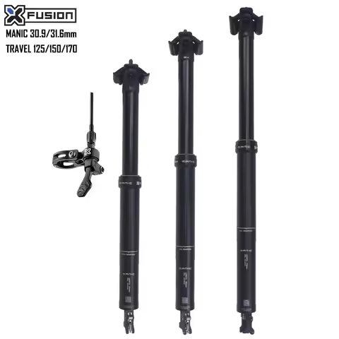 Bicycle Seatpost 30.9/31.6mm X-FUSION MANIC Seat post Dropper Wire Control Lift Seat Tube Internal R