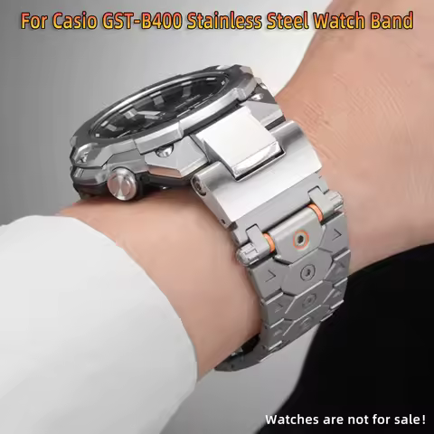 For G-SHOCK Casio GST-B400 Stainless Steel Watch Band Braceet Bracelet Replacement gst b400 Metal St
