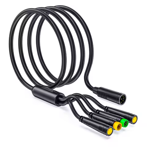 Waterproof 1T4 EB-Bus Cable Harness for Bafang BBS BBS01 BBS02 BBSHD Mid Motor Display Brake Lever T