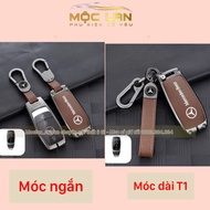 ỐP Khóa Kim Loại Mặt 3D trong Suốt Mercedes GLC C200 E200 C250 350 450 300 Mercedes Bảo Vệ Chìa Khóa