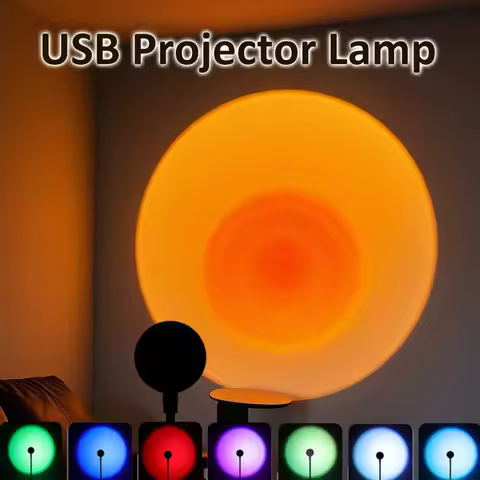 USB LED Sunset Photography Light RGB Rainbow DC 5V Scent Light Backdrop Bedroom Home Decoration Nigh