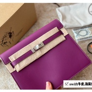 Handbag Women H3S KLY purple Genuine calfskin leather sling bag women bag women