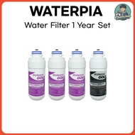 Waterpia WFP 2320 2330 Interlock Water Filter Replacement 1 Year Set Ruhens Carbon Nano Cartridge Ko