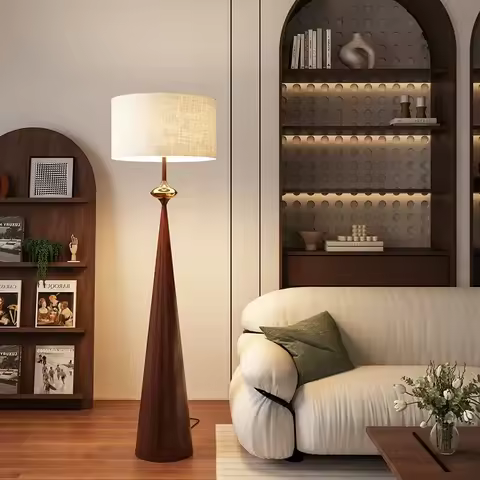 Japanese Designer Wabi-sabi Minimalist Floor Lamp Cloth Cover Art Decorative Stand Lights Living/Mod