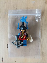LEGO 樂高 正版 積木 Lego 90年代 LEGOLAND CASTLE KNIGHTS 龍族騎士 (藍羽毛 Blue Dragon Plumes )Minifigure 人仔。二手質素見圖片。