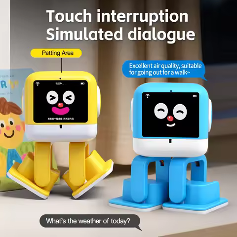 AI Smart Robot Built-in DeepSeek Intelligent Voice Interactive Chat Touch Interrupt Music Dance Acti