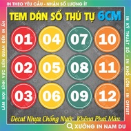 Order Number Decal for table decoration, stickers for milk tea shops, coffee shops, restaurants, wal