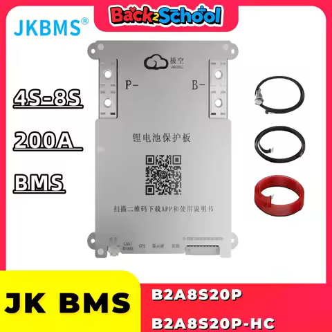 JKBMS SAMRT BMS B2A8S20P B2A8S20P-HC 4S 5S 6S 7S 8S 12V 24V BATTERY WITH 2A ACTIVE BALANCE HEAT FUNC
