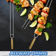 Barbeque Skewer Bbq Stick Barbecue Fork Long Handle Bbq Skewer Bbq Grill Stick Barbecue Skewer Bakar