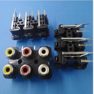 [no] RCA Socket 6P Dual Channel Audio Signal Input 6-Hole Lotus 6-Bit w36 e063 [40640