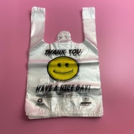 50pcs Smiley Face Thank You Have a Nice Day Plastic Bag 笑脸塑透明塑料袋 (S954)