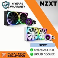 Flexi Tech NZXT Kraken Z63 Black / White AIO RGB 280mm Liquid Cooler with LCD Display Compatible with LGA1700
