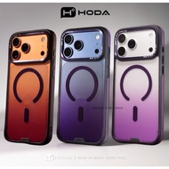 Hoda MultiColor Case Military Standard - Shockproof Colored Edge Transparent Case Supports Wireless 