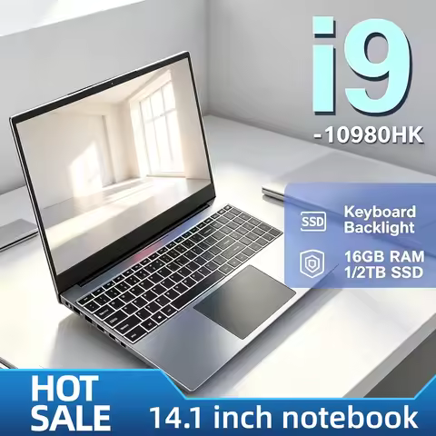 Intel Core i9 10980HK 14.1 Inch Pro Laptop 8C16T 2.4-5.3GHz 16MB 45W 32GB RAM 2TB M.2 SSD Gaming Not
