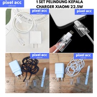 1 SET 22.5w Protector Cable Protector Shell Xiaomi POCO 22.5w Set Cartoon Charger Protective Cover C