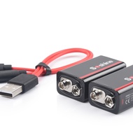 USB 9V 6F22 Li-po Battery 1-Year Shelf Constant voltage 9V output: 1000mAh