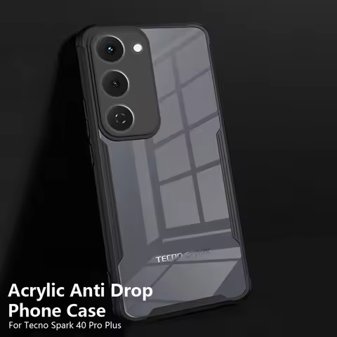 For Tecno Spark 40 Pro Plus Case Acrylic Clear Shockproof Cover For Tecno Spark 40 Pro+ Lens Protect