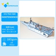 Paper model of the US destroyer USS INDEPENDENCE