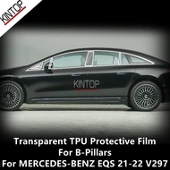For MERCEDES-BENZ EQS 21-22 V297 B-Pillars Transparent TPU Protective Film Anti-scratch Repair Acces