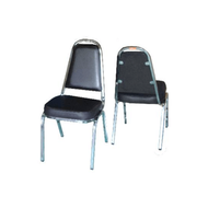 Meymey  เก้าอี้จัดเลี้ยง มีหู หุ้มหนังสีน้ำตาล-CM-002-B6P