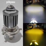 CAHAYA HJG H4 AC DC High Low Type Laser Projector Headlight Yellow White Light for Moge Motorcycle