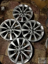 17吋鋁圈 Audi 正原廠改圈拆車鋁圈 5/112 8J ET39 真圓無變形 無傷 亮銀上色 完好一組價
