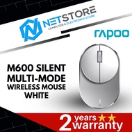 RAPOO M600 SILENT MULTI-MODE WIRELESS MOUSE - WHITE - RP-M600ST-WH