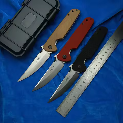LEMIFSHE Emerson Kwaiken 14c28 Blade G10 Steel Handle Copper Gasket Camping Hunting Fishing EDC Tool