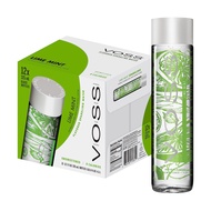 📌ส่งฟรี VOSS Flavored Sparkling 375 ml 12 bottle(Glass) Flavored Lime mint น้ำแร่ธรรมชาติ VOSS กลิ่น