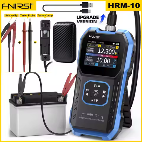 FNIRSI HRM-10 Battery Voltage Internal Resistance Tester 18650 High-precision AC Acid Lithium Lead C