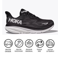 H0ka Clifton 9 Black White Running Shoes