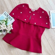 2-piece shirt with stone pattern, big size women's fashion, 60kg to 100kg