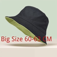 Sun Hat Big Head Fashion Simple Large 61-63 Cm Fisherman Hat Hip Hop Summer Bucket Hat
