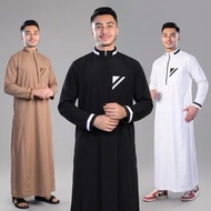 AZFAR Men's Robe - Muslim Men's Robe - Long Sleeve Muslim Men's Robe