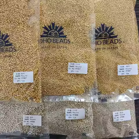 TOHO Beads Metal Colored Round Glass Beads From Japan Used For DIY Hand Sewing And Weaving Processes