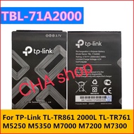 แบตเตอรี่ TP-Link TL-TR861 2000L TL-TR761 M5250 M5350 M7000 M7200 M7300 TBL-71A2000 2000mAh ประกัน 3