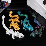 NOVAFLUX 3D Printed Dragon, Simulated Eye All-in-one Molding 3D Printed Diceratops Dragon, Poseable 