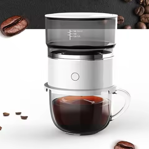 Portable Mini Coffee Maker Home Small Hand Brewed Coffee Maker Outdoor Automatic Coffee Pot
