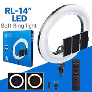 RL-14ไฟไลฟ์สด 14นิ้ว/18นิ้ว/21นิ้ว ไฟ LEDกลม แถมซองใส่กระเป๋าไฟ1ใบ ไฟPower55W ไฟไลฟ์สด ไฟแต่งหน้า ไฟ