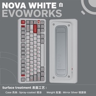 EVO75 Evoworks Studio Aluminium FR4 Plate Bluetooth Wireless RGB Hotswap Mechanical Keyboard Ice Blu