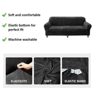 Autumn and Winter Plush Elastic Tight Cover Full Cover Fabric Solid Color Sofa Cover Towel Sofa CushioneBay