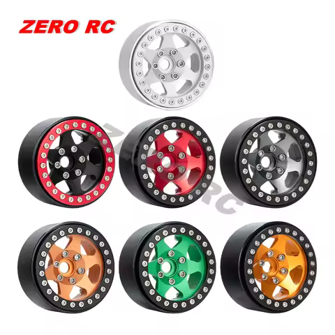 RC ROCK CRAWLER Alloy 1.9" Beadlock Wheels Rims 12mm Hex Mount For RC 1:10 CAR Axial SCX10 II III Ca