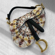 DIOR 刺繡 MINI 馬鞍包