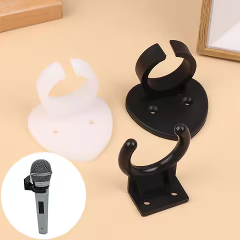 1Pc Microphone Hanger Microphone Hook HolderWall Mount Microphone Holder Universal Clip Stand Microp