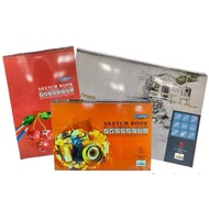 Campap Sketch Book A4/B5 135gsm 15sheets CA3213 CA3219 CA3220 Drawing Book Buku Lukisan Drawing Pape
