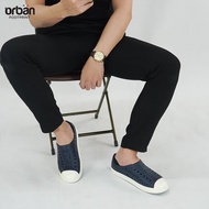 Giày Slipon Thông Hơi Urban Footprint EVA fylon D2001 xanh chàm trắng