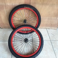 pelek sepeda bmx 20inches sepasang Berkualitas
