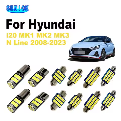License Canbus Plate Lamp For Hyundai i20 Line MK1 MK2 MK3 N 2008-2016 2017 2018 2019 2020-2023 Inte