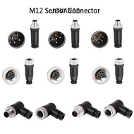 JOVANA0 M12 Sensor Connector, Connector Male Female Socket M12 Aviation Plug, M12 Sensor Cable Conne